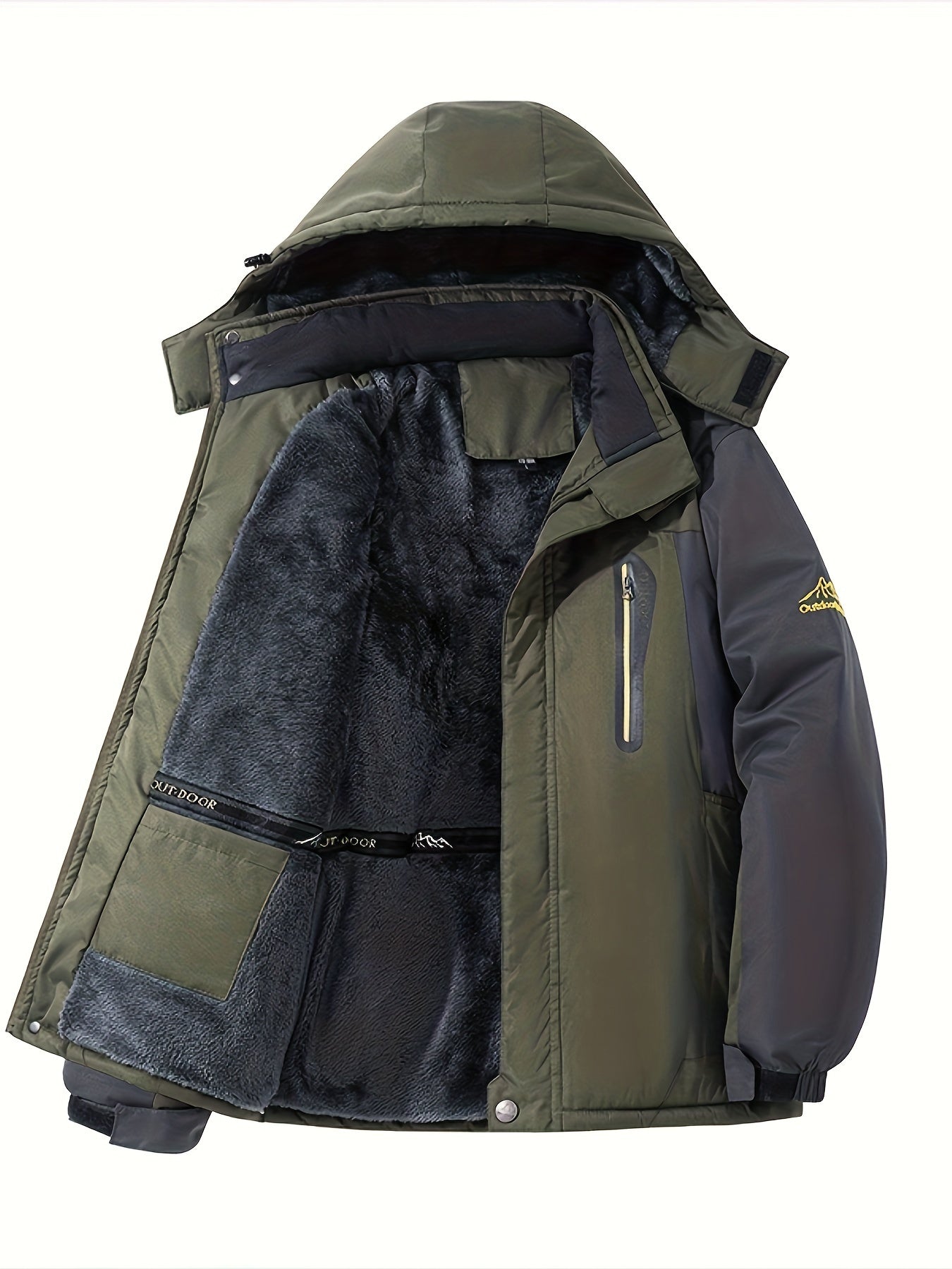 Men's Fleece-Lined Winter Jacket