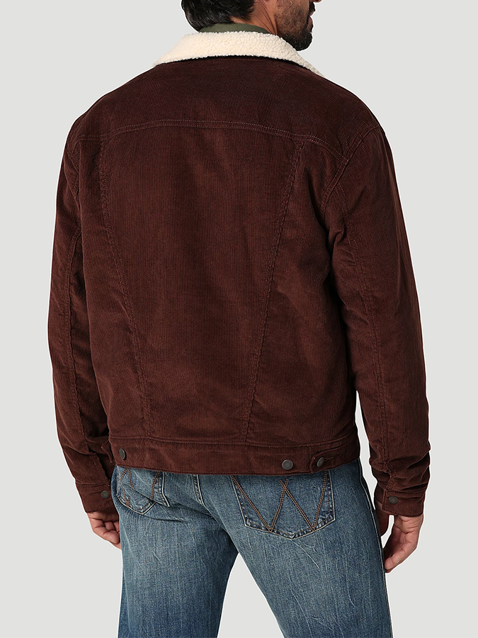 Men's Brown Corduroy Jacket with fleecelining