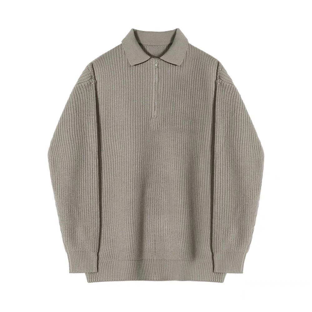 Men's modern half-zip sweater