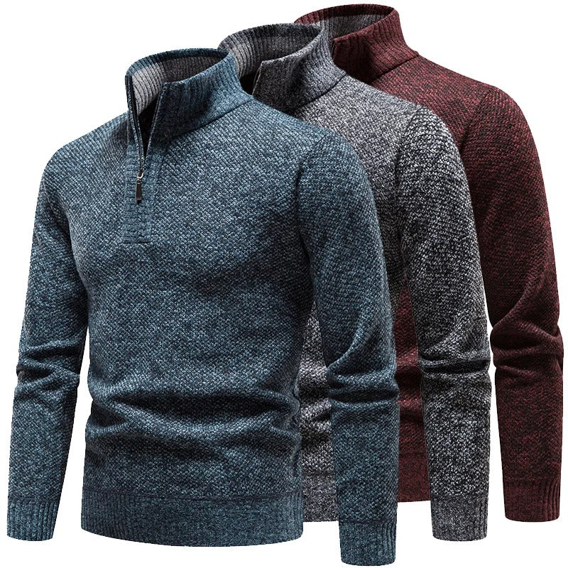 Men's Casual Half-Zip Sweater