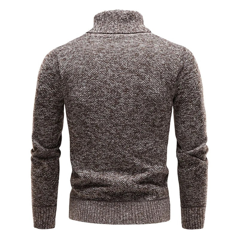 Men's Comfortable High-Collar Sweater