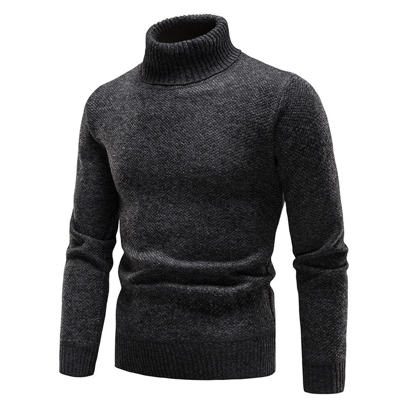 Men's Comfortable High-Collar Sweater