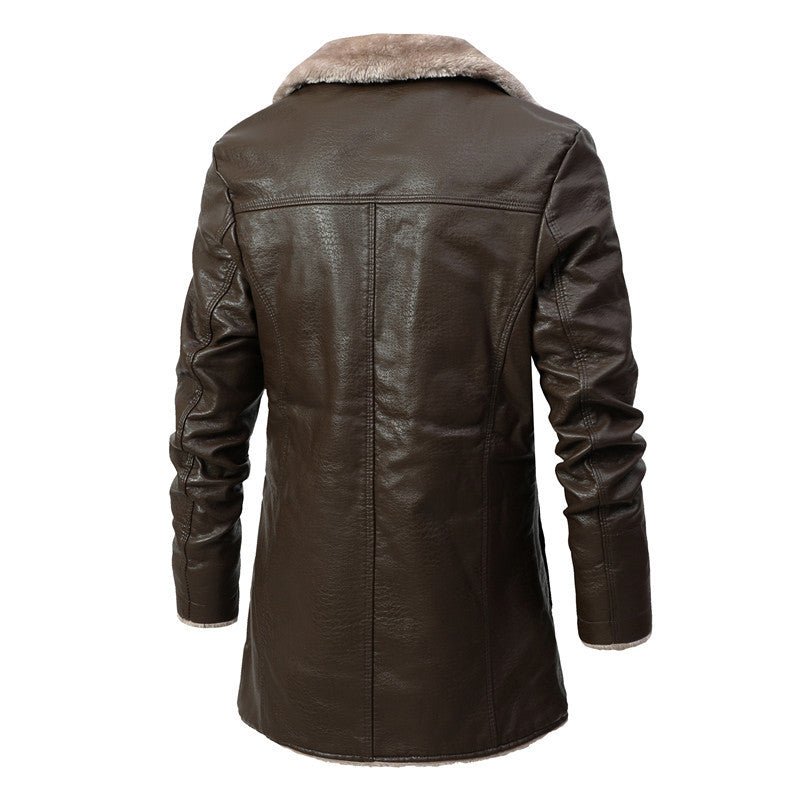 Men's Soft Fleece-Lined Leather Jacket