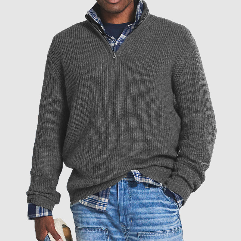 Men’s Half-Zip Knit Sweater